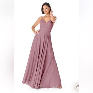 Azazie Size 20 Vintage Mauve Avelina Bridesmaid Dress